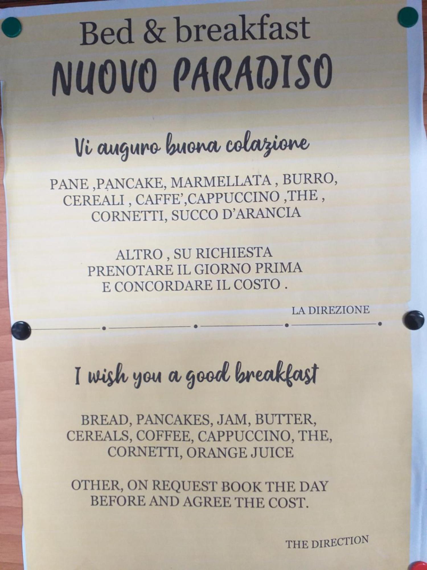 פשיה B&B Nuovo Paradiso מראה חיצוני תמונה